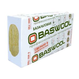 Утеплитель Baswool Вент Фасад 80 - 1200*600*100мм 2.16000м2 0.216000м3