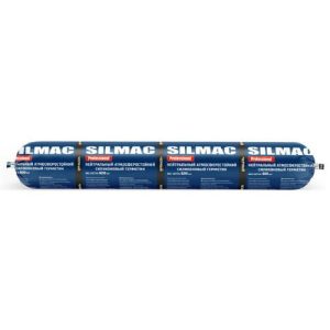 Клей-герметик силиконовый нейтральный Silmac Professional черный 590 мл