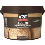 Состав герметизирующий VGT 30334 для защиты торцов древесины 2,5 кг