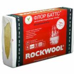 Утеплитель Rockwool Флор Баттс - 1000*600*100мм 1.20000м2 0.120000м3