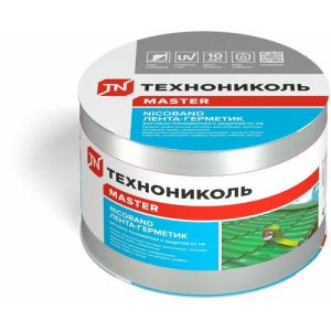 Лента-герметик самоклеящаяся Никобанд 10мх10см серебристый