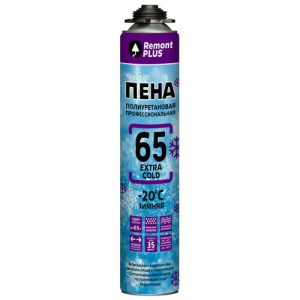 Пена монтажная REMONT PLUS 65 Extra Pro 65 зимняя профессиональная 800мл