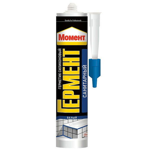 Герметик силиконовый Момент Гермент санитарный белый 280 мл