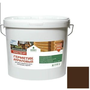 Герметик акриловый межшовный Prosept для деревянных конструкций орех 15 кг