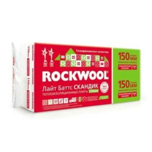 Утеплитель Rockwool Лайт Баттс Скандик - 1200*600*150мм 3.60000м2 0.540000м3