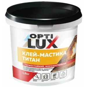 Мастика термостойкая Титан Оптилюкс/Оптимакс 1,8кг ведро Ижсинтез