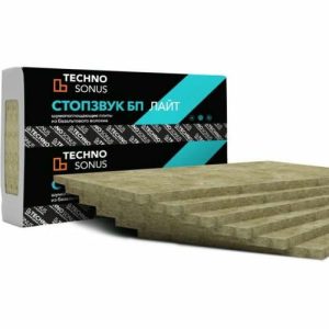 Плита звукоизоляционная Techno Sonus (Техно Сонус) СтопЗвук БП Лайт 1200х600х50 мм 8 шт. (5,76 м2)