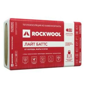 Утеплитель Rockwool Лайт Баттс - 1000*600*50мм 6.00000м2 0.300000м3
