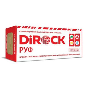 Утеплитель Dirock Руф от фуры 1000*600*50мм 2.40000м2 0.120000м3