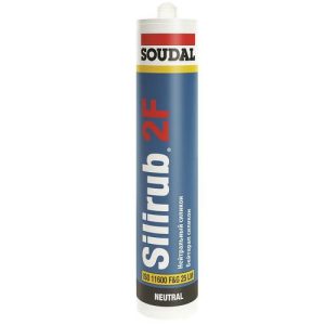 Герметик силиконовый Soudal Silirub 2 F нейтральный бесцветный 600 мл