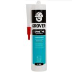 Герметик силиконовый санитарный "GROVER S100 прозрачный" 300 мл