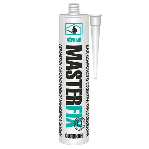 Герметик силиконовый MASTERFIX универсальный 280мл черный