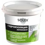 Гидроизоляция акриловая Solex 6кг ведро