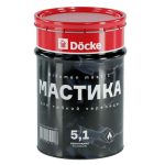 Мастика для гибкой черепицы битумная Docke 5,1 кг