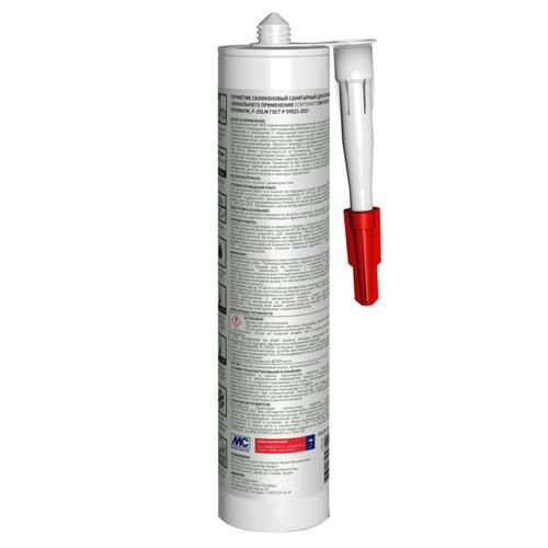 Герметик силиконовый PLITONIT plitosil Premium для влажных помещений 310мл белый — изображение 2