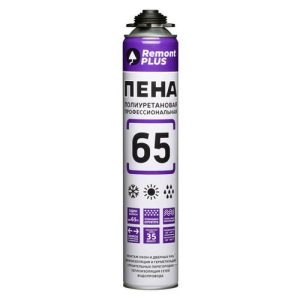 Пена монтажная REMONT PLUS PRO 65 всесезонная профессиональная 750мл