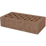 Кирпич облицовочный коричневый береста 250*120*65мм утолщенная стенка 20мм М175кг/см2 щелевой Голицыно