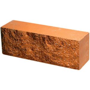 Кирпич облицовочный брусок персик скол скала 250*50*88мм М250кг/см2 полнотелый Судогодский