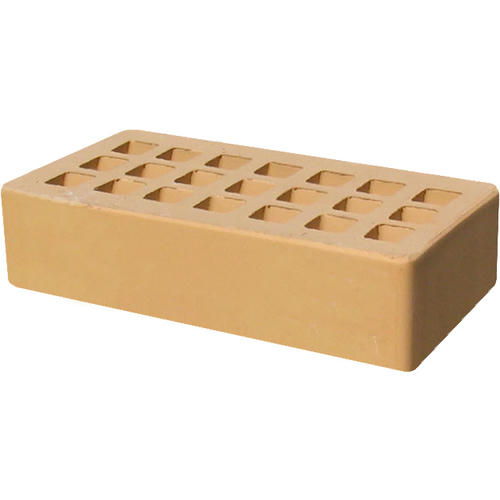 Кирпич облицовочный соломенный гладкий 250*120*65мм утолщенная стенка 20мм М200кг/см2 щелевой Железногорск