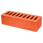 Кирпич облицовочный красный гранд руст 250*85*65мм утолщенная стенка 20мм М200кг/см2 щелевой Голицыно