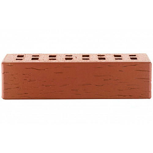Кирпич клинкерный ЛСР красный легкий флэшинг, береста, 250*85*65 мм — изображение 2