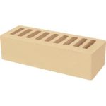 Кирпич облицовочный слоновая кость гладкий 250*85*65мм утолщенная стенка 20мм М175кг/см2 щелевой Голицыно