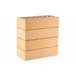 Кирпич облицовочный пшеничный гладкий 250*120*65мм утолщенная стенка 20мм М175кг/см2 щелевой ЛСР