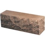 Кирпич облицовочный брусок угловой коричневый скол скала 225*50*88мм М250кг/см2 полнотелый Судогодский