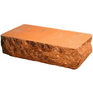 Кирпич облицовочный угловой персик скол скала 225*90*65мм М250кг/см2 полнотелый Судогодский