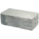 Кирпич облицовочный угловой серый скол скала 225*90*88мм М250кг/см2 полнотелый Судогодский