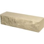 Кирпич облицовочный брусок слоновая кость скол скала 250*50*65мм М250кг/см2 полнотелый Судогодский