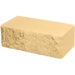 Кирпич облицовочный желтый рустированный 250*92*88мм М150кг/см2 полнотелый Силикатстрой