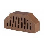 Кирпич облицовочный фигурный пустотелый Lode Brunis F7 гладкий, 250*120*65 мм