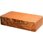 Кирпич облицовочный ложок персик скол скала 250*90*65мм М250кг/см2 полнотелый Судогодский