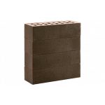 Кирпич клинкерный ЛСР темно-красный с черным песком Лиссабон винтаж, M300, 250*85*65 мм