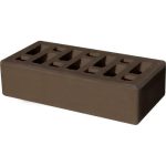 Кирпич облицовочный коричневый гладкий 250*120*65мм утолщенная стенка 18-20мм М150кг/см2 щелевой Старый Оскол