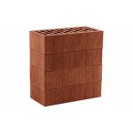 Кирпич облицовочный ЛСР темно-красный тростник, утолщенные стенки, М175, 250*120*65 мм