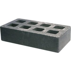 Кирпич облицовочный черный гладкий 250*120*65мм стандартная стенка М250кг/см2 щелевой Судогодский