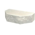 Кирпич облицовочный трапеция Т-2 белый скол классический 250*100*65мм М250кг/см2 полнотелый Судогодский