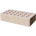 Кирпич облицовочный слоновая кость бархат 250*120*65мм утолщенная стенка 20мм М300кг/см2 щелевой Железногорск