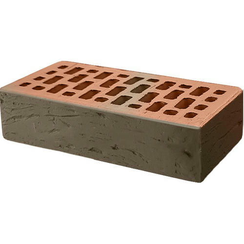 Кирпич облицовочный баварская кладка Глосса риф 250*120*65мм стандартная стенка М150кг/см2 щелевой BRAER