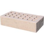 Кирпич облицовочный слоновая кость скала 250*120*65мм утолщенная стенка 20мм М300кг/см2 щелевой Железногорск