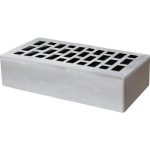 Кирпич облицовочный серебро гладкий 250*120*65мм утолщенная стенка 20мм М175кг/см2 щелевой Воротынск