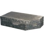 Кирпич облицовочный фигурный Ф-1 черный скол классический 225*100*65мм М250кг/см2 полнотелый Судогодский