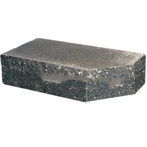 Кирпич облицовочный фигурный Ф-1 черный скол классический 225*100*65мм М250кг/см2 полнотелый Судогодский