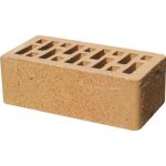 Кирпич облицовочный эмират светлый рустик 250*120*88мм утолщенная стенка 18-20мм М150кг/см2 щелевой Старый Оскол