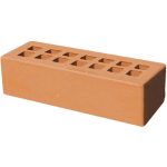 Кирпич облицовочный персик гладкий 250*85*65мм утолщенная стенка 20мм М200кг/см2 щелевой Железногорск