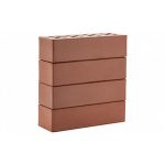 Кирпич ЛСР Эдинбург гладкий клинкерный темно-красный M300 250*85*65 мм