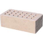 Кирпич облицовочный слоновая кость скала 250*120*88мм утолщенная стенка 20мм М300кг/см2 щелевой Железногорск