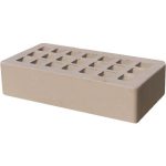 Кирпич облицовочный серый гладкий 250*120*65мм утолщенная стенка 20мм М200кг/см2 щелевой Железногорск